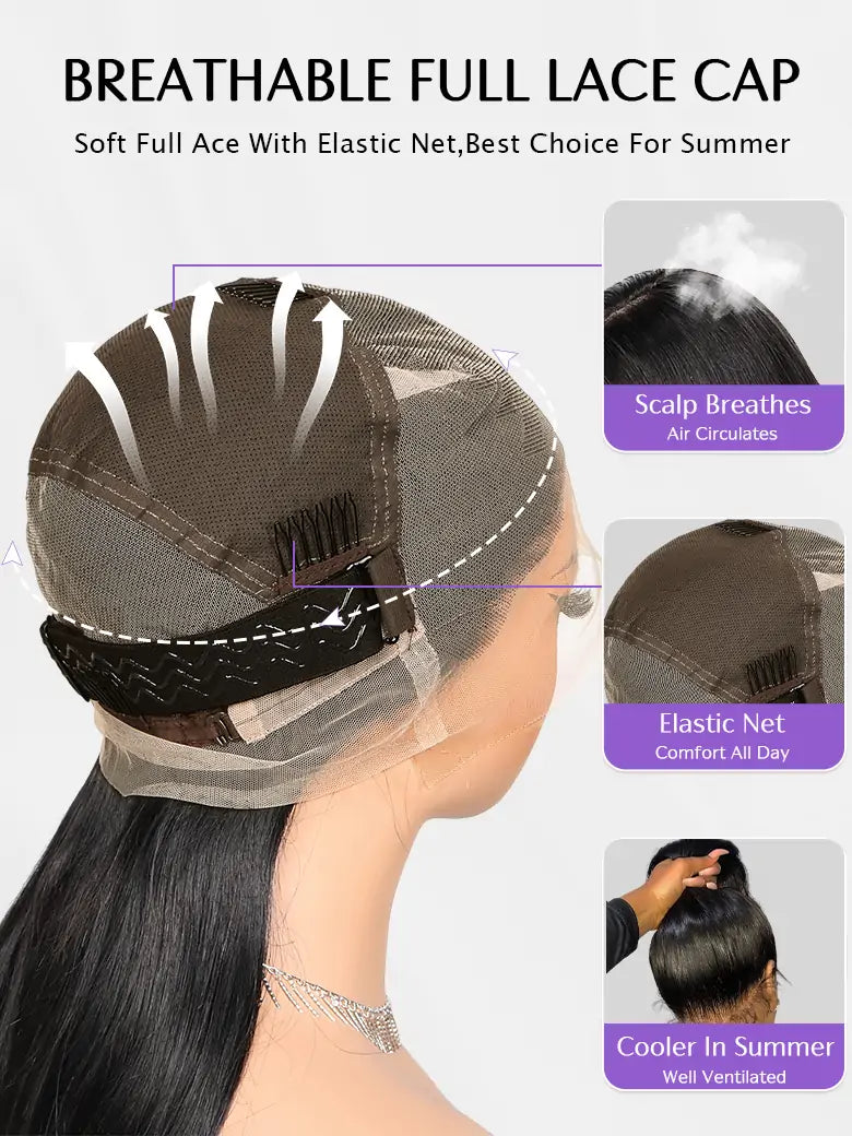 breathable full lace wig cap from SIMMEL hair