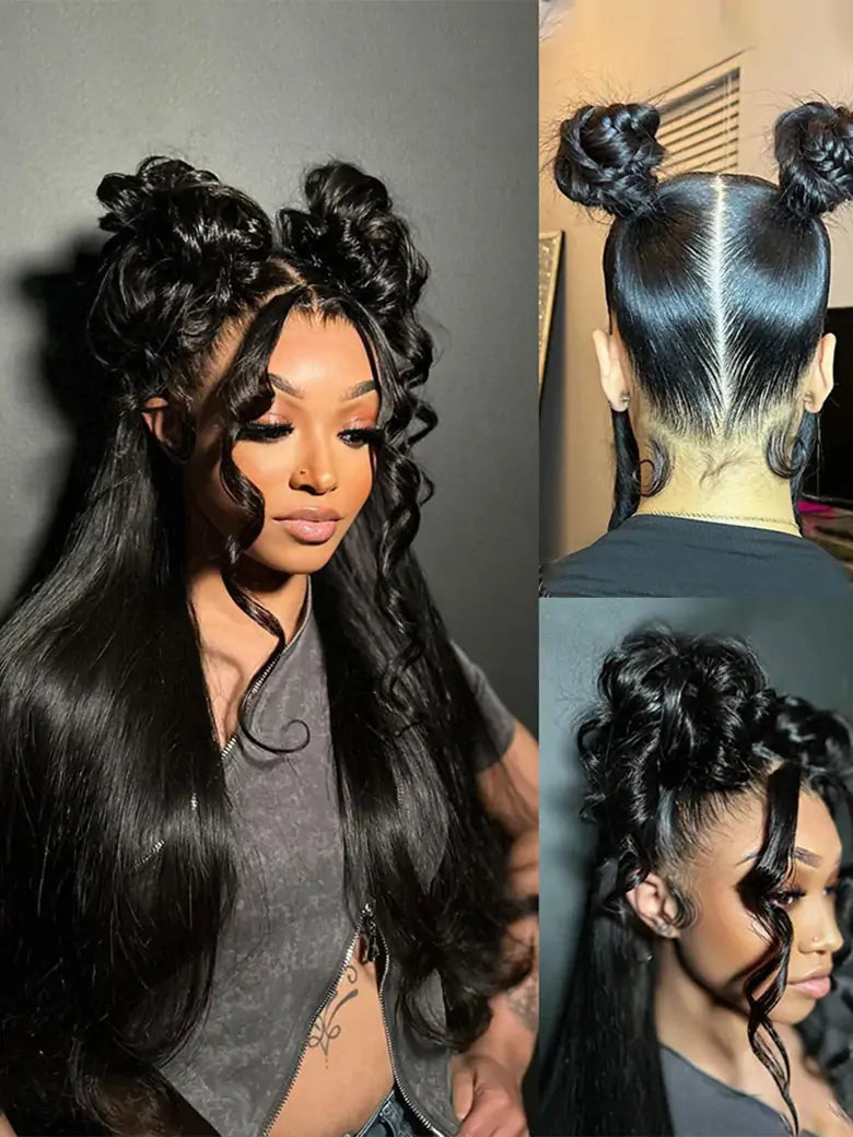 SIMMEL hair full lace wig straight hair free parting everywhere full lace human hair wigs