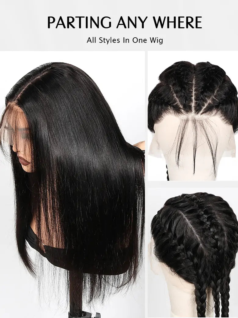 SIMMEL hair full lace wig straight hair parting anywhere