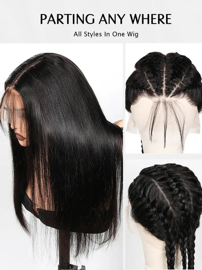 SIMMEL hair full lace wig straight hair parting anywhere