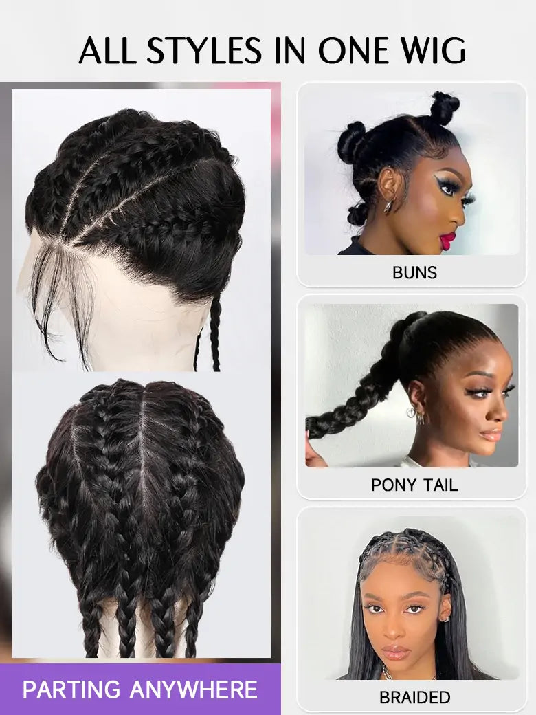 SIMMEL hair full lace wig parting everywhere - all styles in one wig