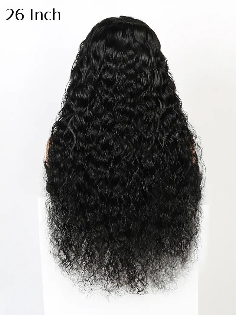 SIMMEL hair 13x4 hd lace wig 26 inch water wave lace frontal human hair wigs