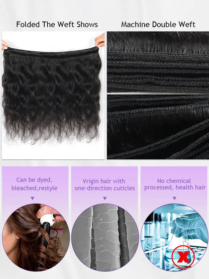 SIMMEL hair body wave human hair bundles can be dyed, bleached and restyle, no chemical processed health hair