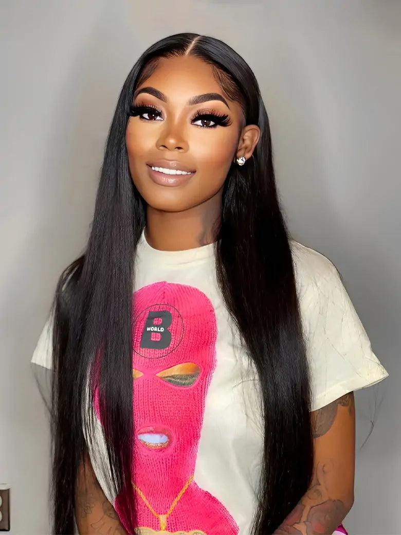 SIMMEL Hair Model Show Silky Straight 3 Bundles Human Hair Weave