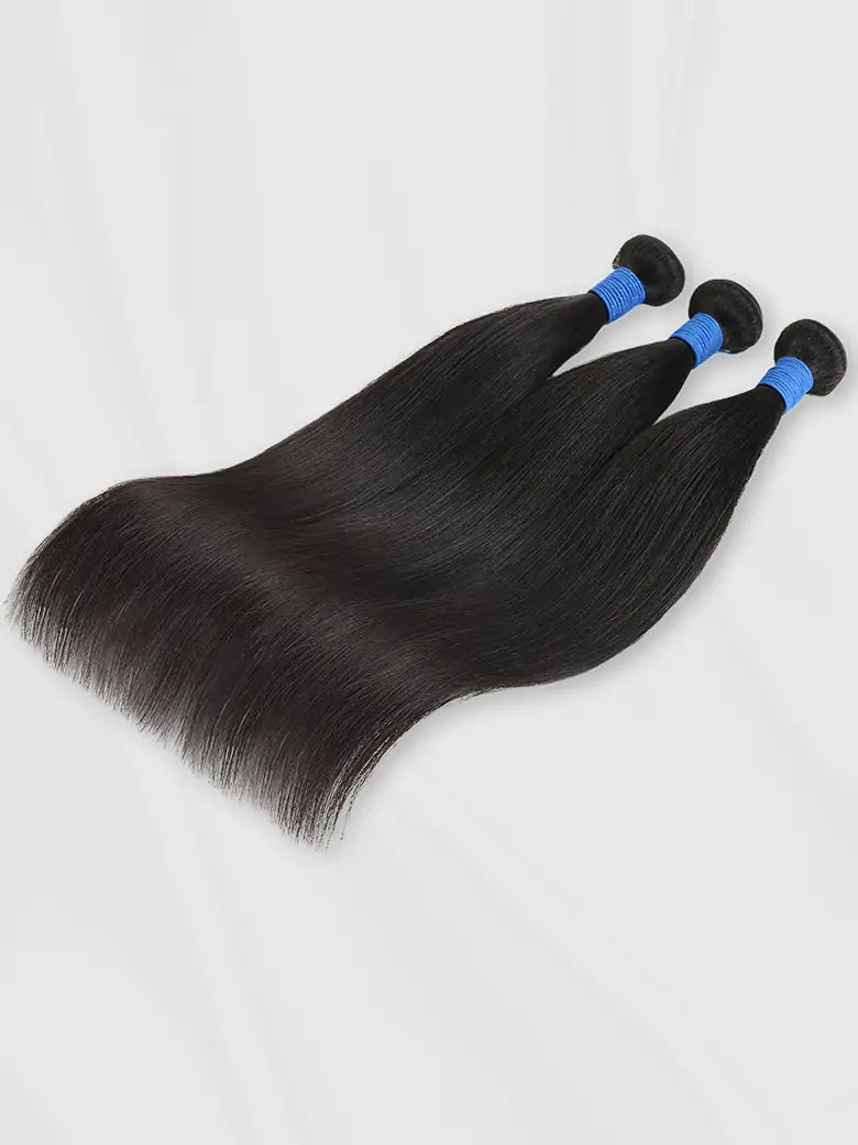 SIMMEL Hair Silky Straight 3 Bundles Human Hair Weave
