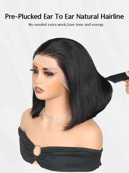 Simmel hair short bob wig straight hair 13x4 lace front human hair wigs