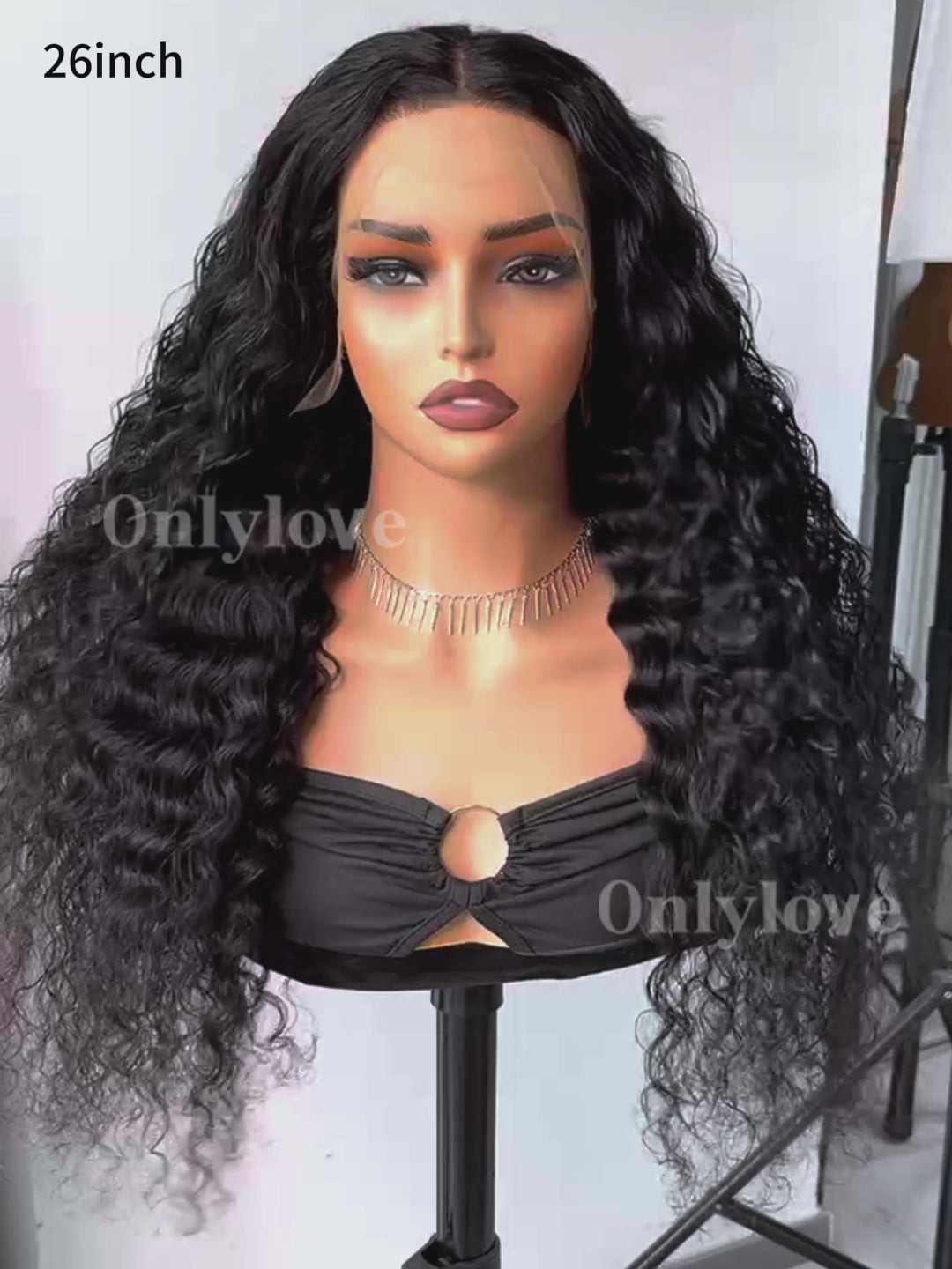 SIMMEL hair 26 inch 13x4 hd lace wig water wave video